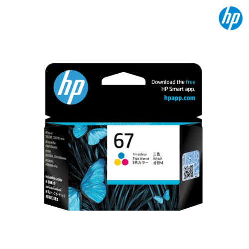 ตลับหมึกอิงค์เจ็ท HP Original Ink Cartridge HP67 Color, 67Ink